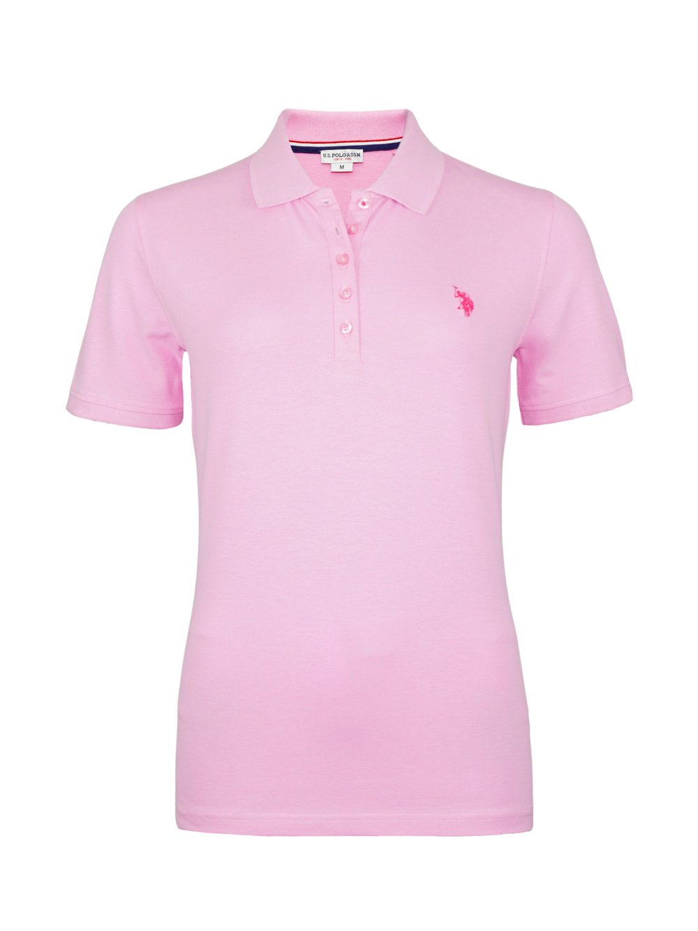 U.S. Polo Assn. Poloshirt Damen Baumwolle pink, XL