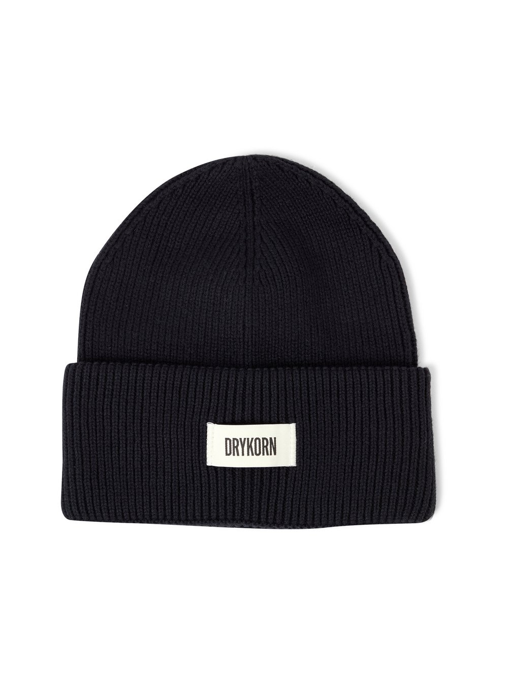 Drykorn Strickmütze mit Wolle Herren Baumwolle schwarz, ONE SIZE