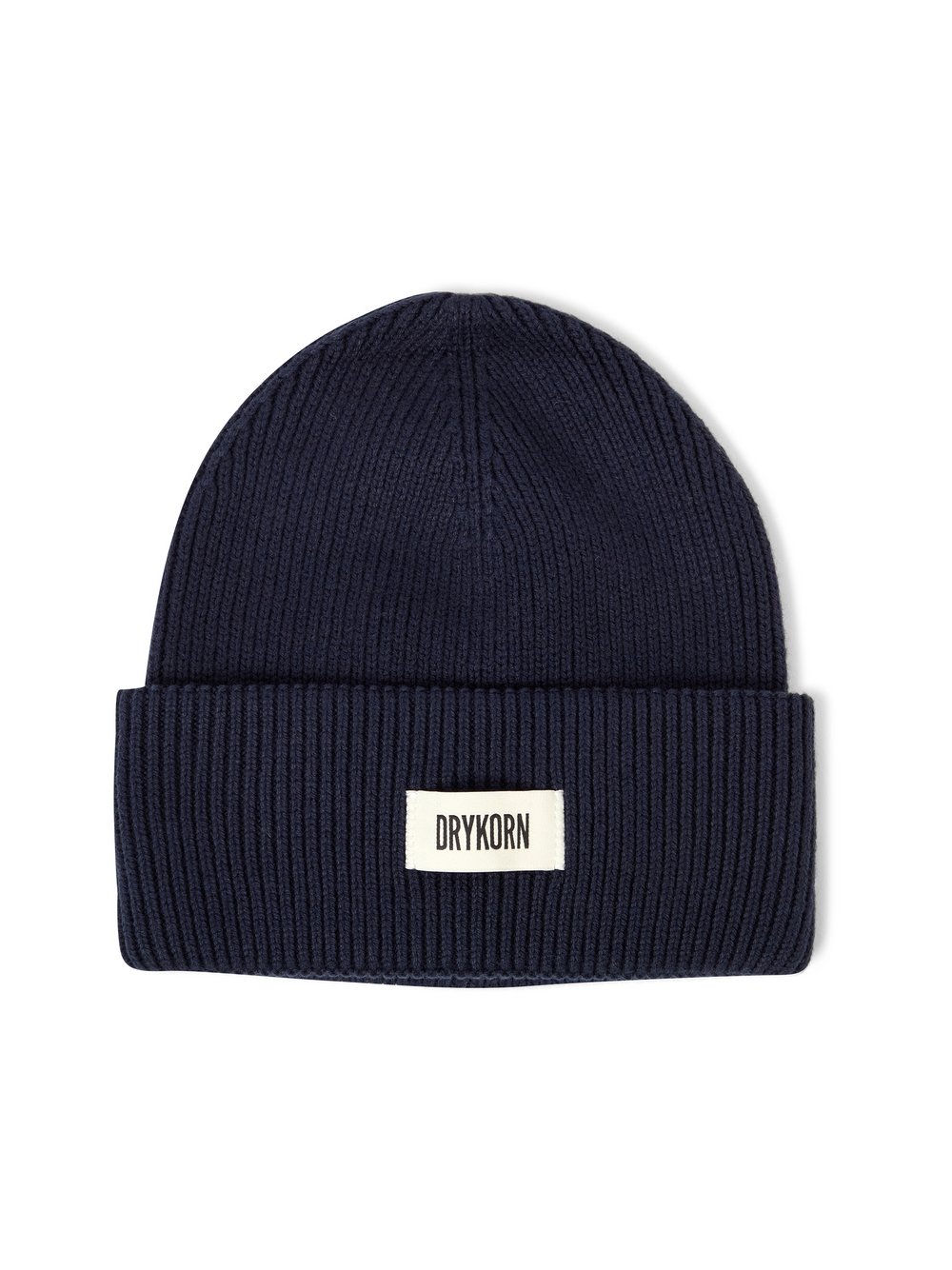 Drykorn Strickmütze mit Wolle Herren Baumwolle blau, ONE SIZE