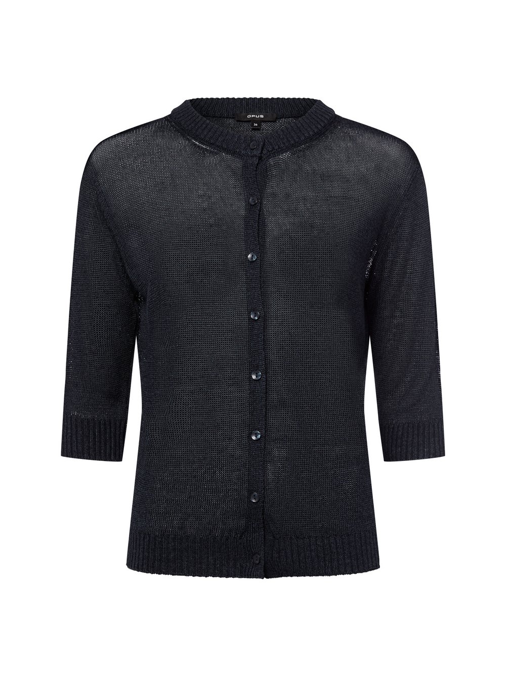 Opus Strickjacke mit Leinenanteil Damen blau, 44