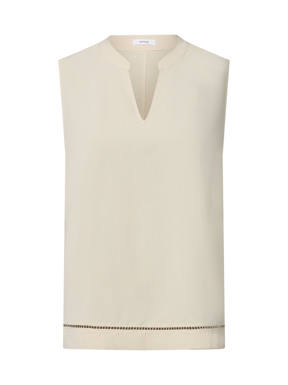 Opus Blussentop mit Leinen-Anteil Damen Viskose weiß, 38