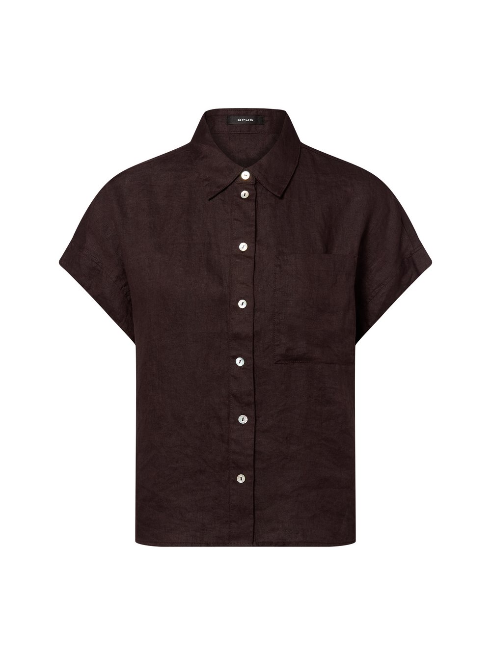 Thumbnail - Opus Leinenbluse Damen braun, 42