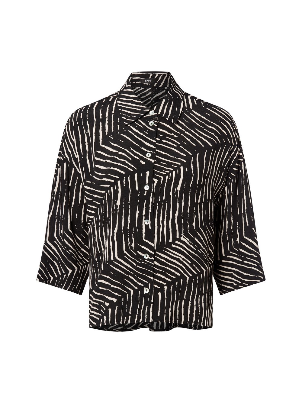 Opus Hemdbluse Damen Viskose mehrfarbig gemustert, 44