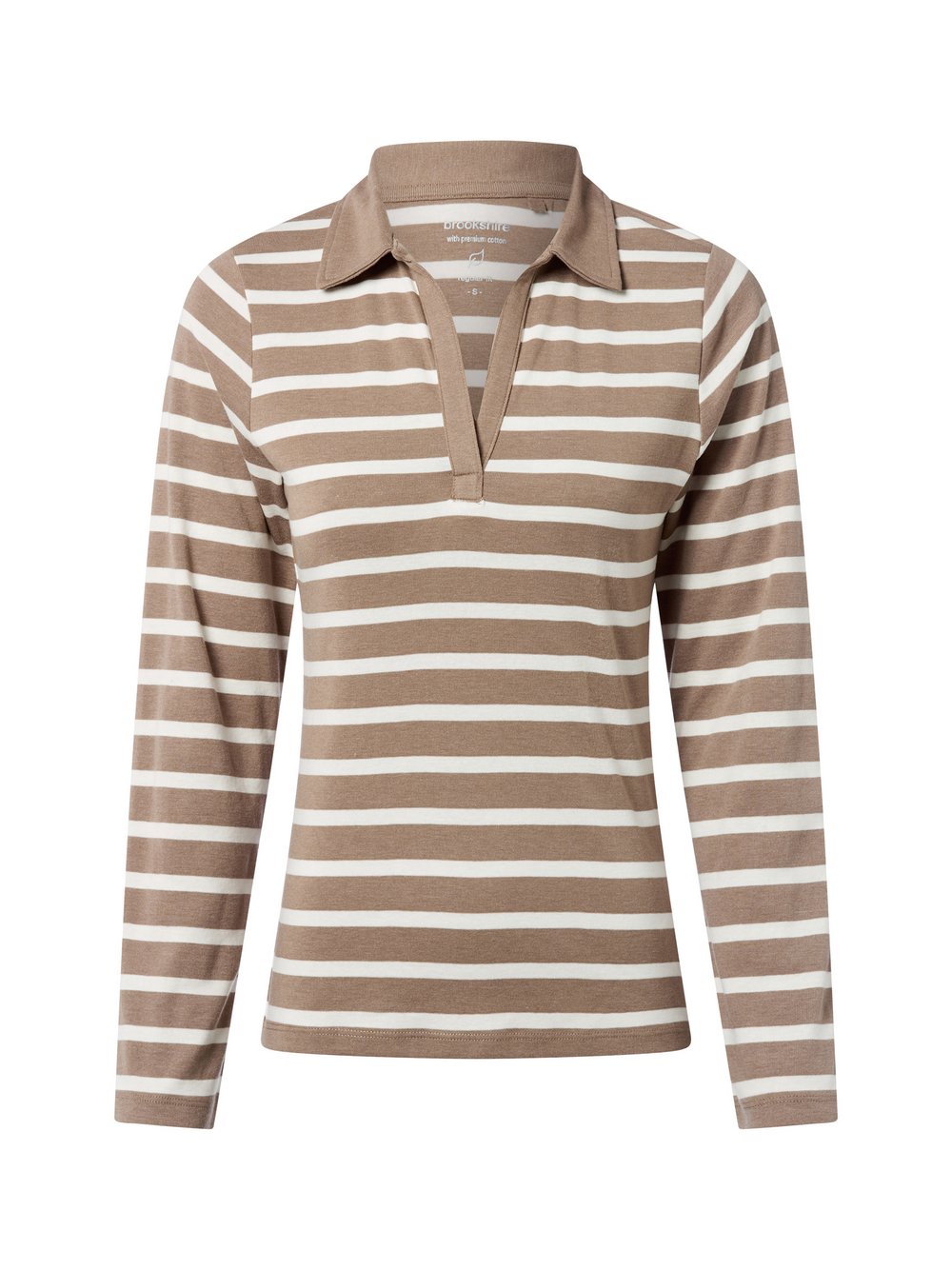brookshire Poloshirt Damen Baumwolle mehrfarbig gestreift, S
