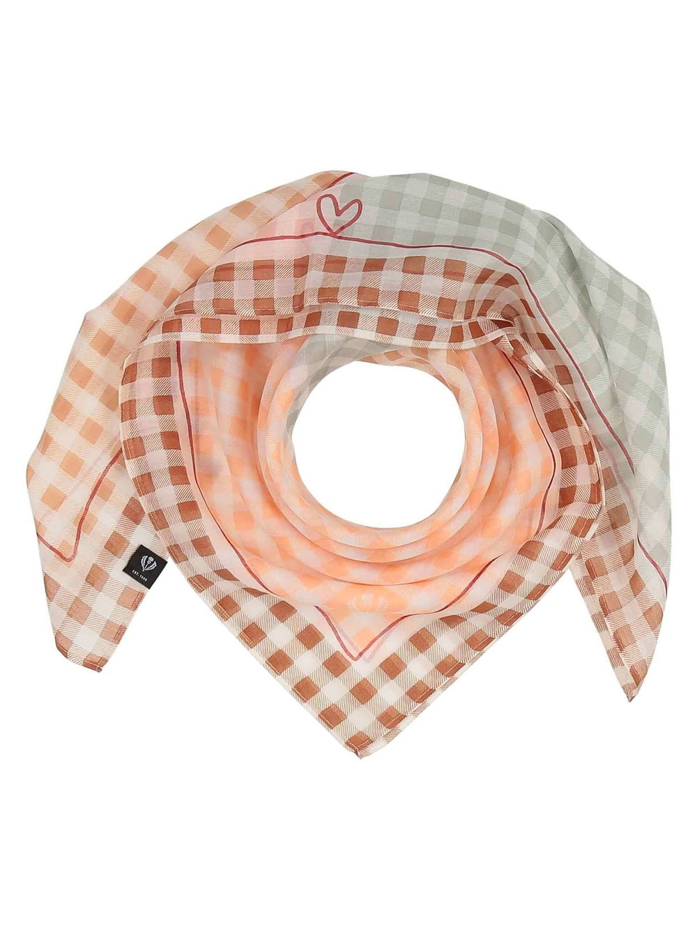 Fraas Nickituch Damen Baumwolle rosa kariert, ONE SIZE