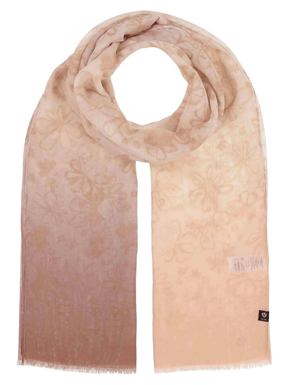 Fraas Schal Damen beige gemustert, ONE SIZE