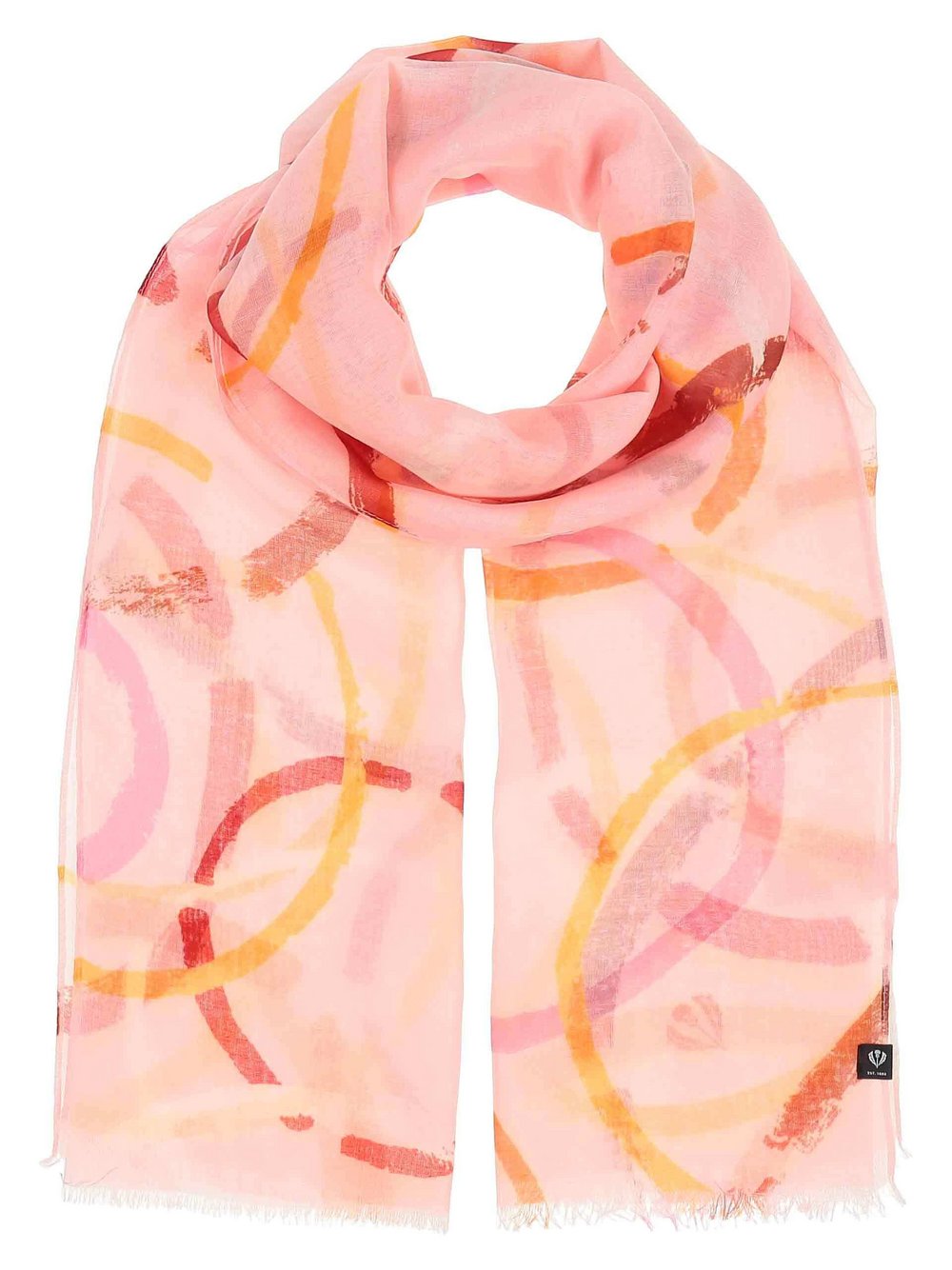 Fraas Schal Damen rosa gemustert, ONE SIZE