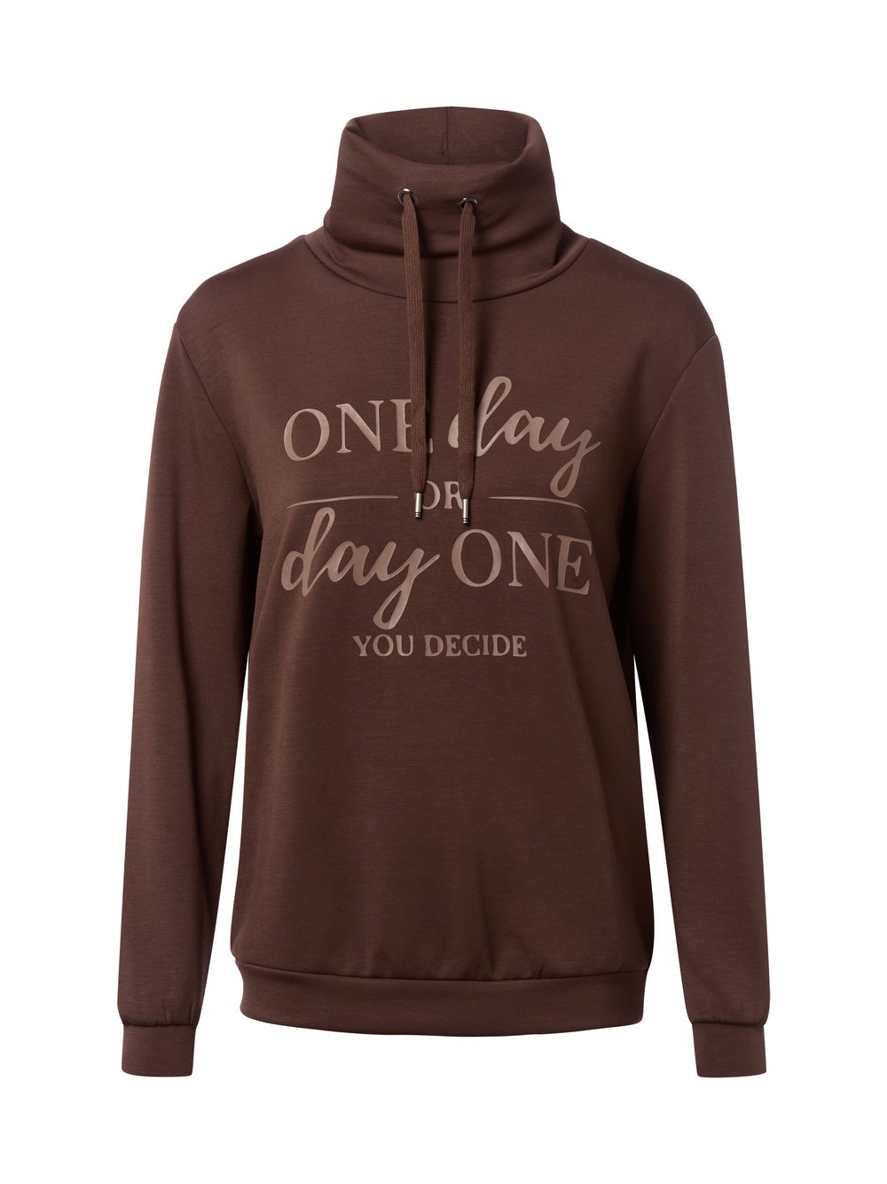 soyaconcept® Sweatshirt-Banu Damen Modal braun bedruckt, M