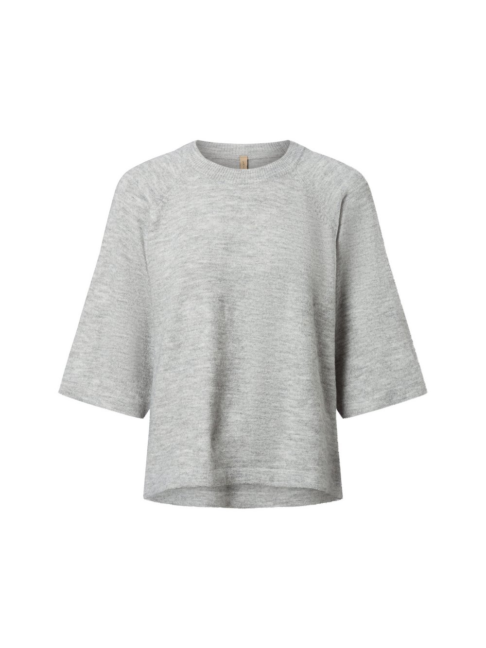 soyaconcept® Strickpullover Damen Feinstrick grau meliert, XXL