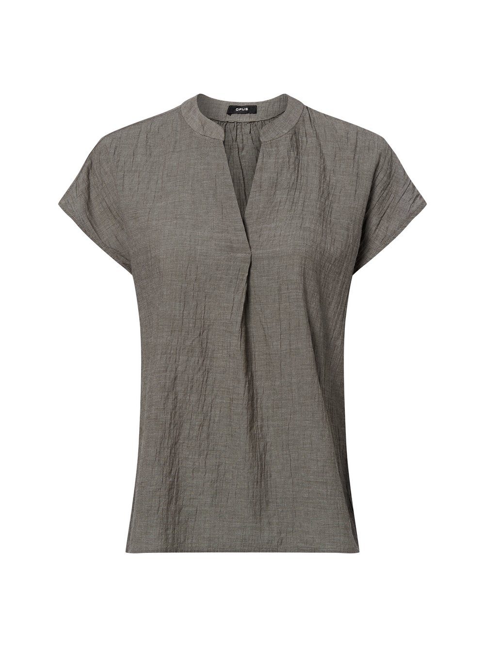 Opus Blusenshirt Damen Baumwolle grün meliert, 36