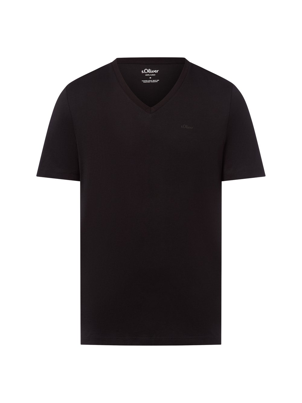 s.Oliver T-Shirt Herren Baumwolle schwarz, XXL
