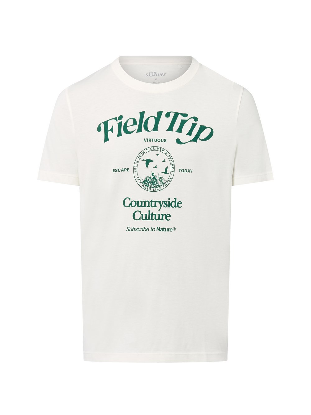 s.Oliver T-Shirt Herren Baumwolle weiß, L