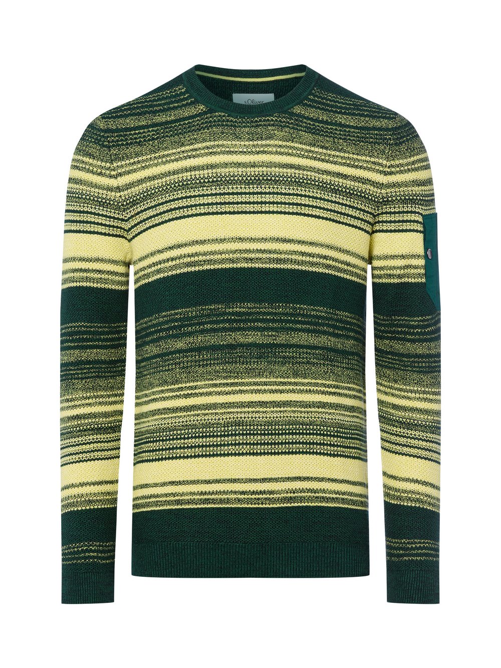 s.Oliver Strickpullover Herren Baumwolle mehrfarbig gestreift, M