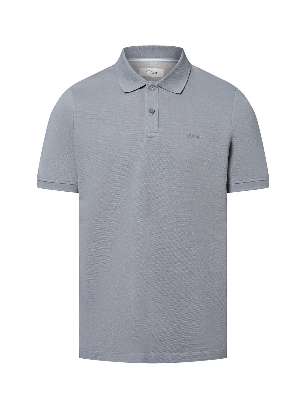 Thumbnail - s.Oliver Poloshirt Herren Baumwolle grau, XXL