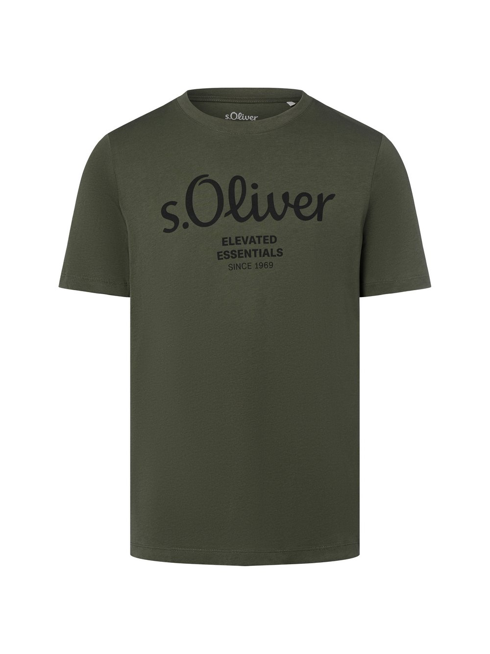 Thumbnail - s.Oliver T-Shirt Herren Baumwolle grün bedruckt, L