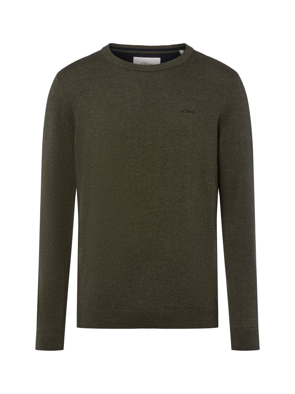 s.Oliver Pullover Herren Feinstrick grün meliert, XL