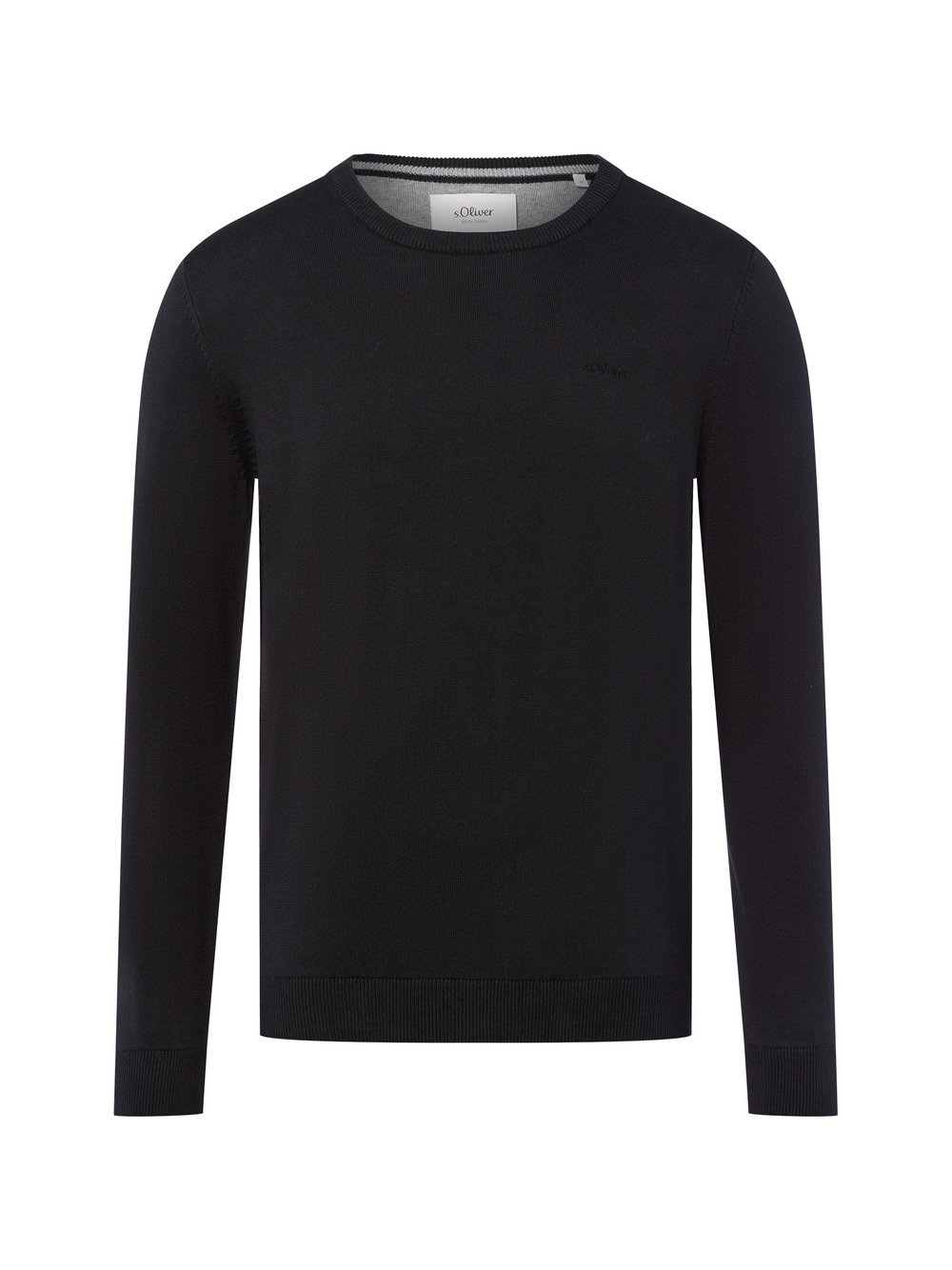 s.Oliver Pullover Herren Feinstrick schwarz, XXL