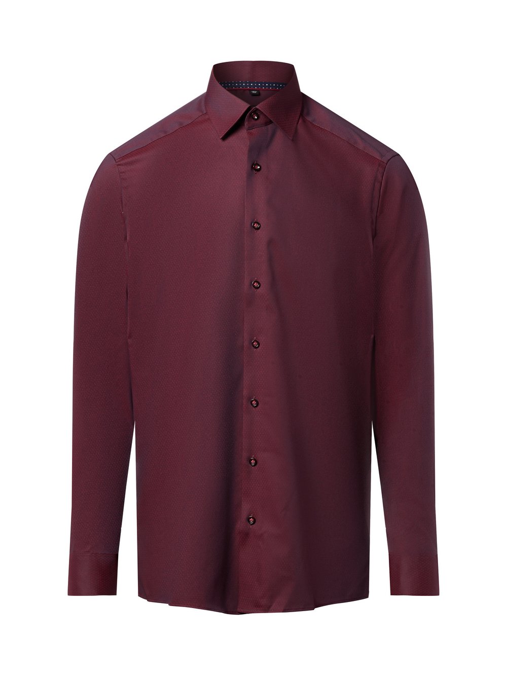 Finshley & Harding Hemd Herren Modern Fit Baumwolle rot gemustert, 42