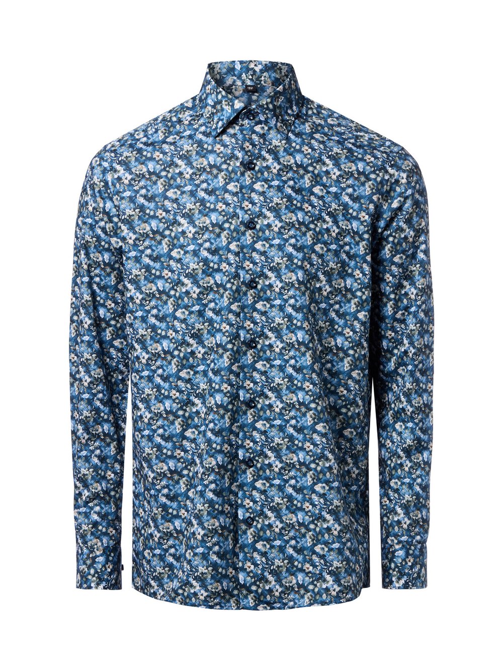 Finshley & Harding Hemd Herren Modern Fit Baumwolle mehrfarbig gemustert, 39