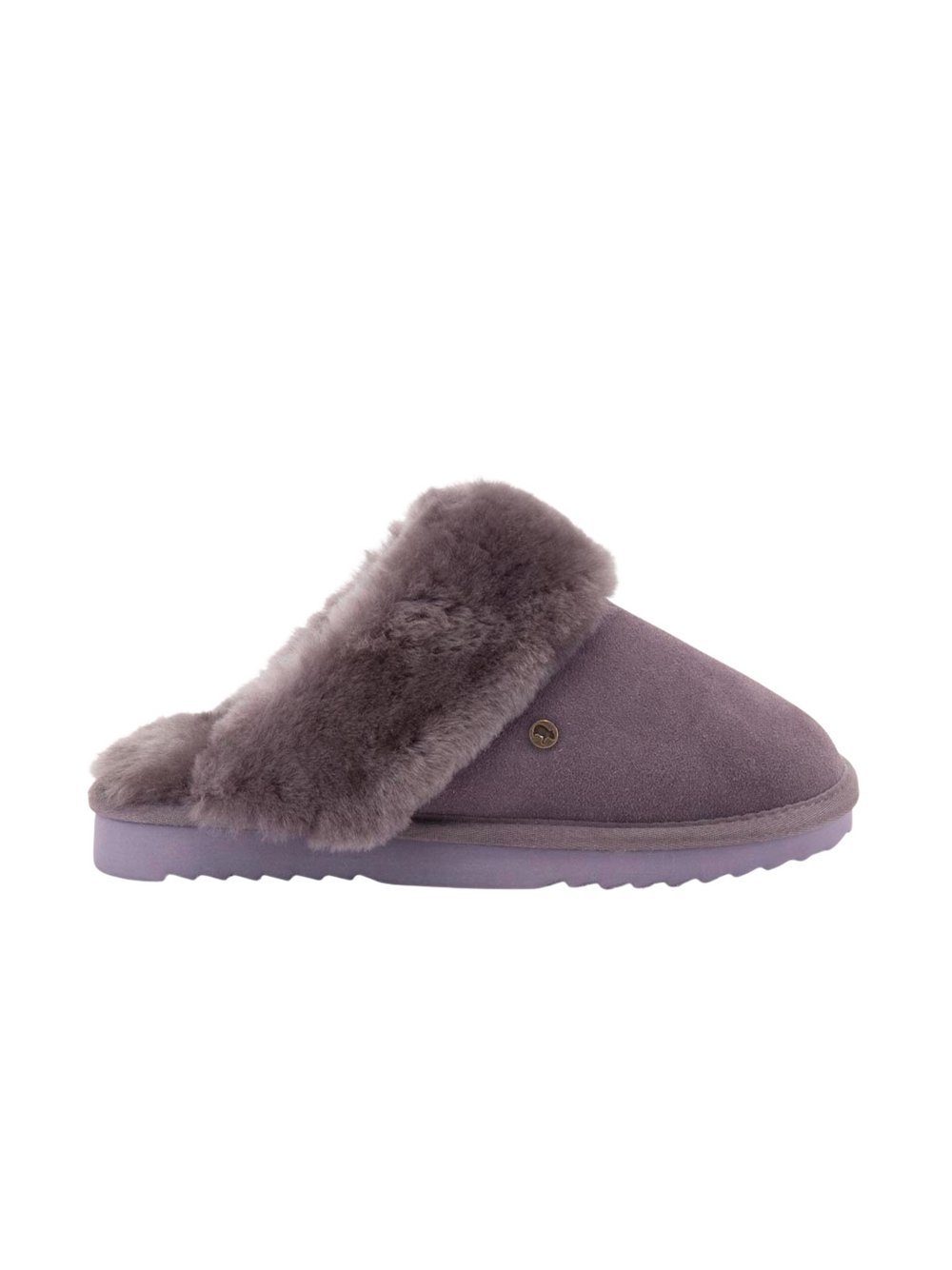Warmbat Hausschuhe Damen Leder lila, 38