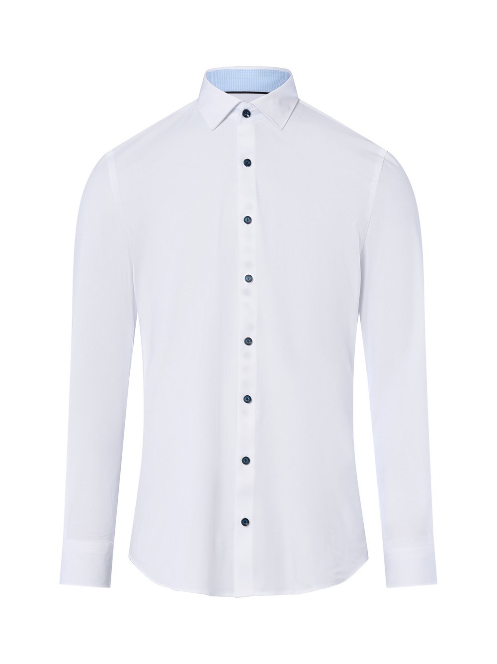 Finshley & Harding Businesshemd Herren Super Slim Fit Baumwolle weiß, 37