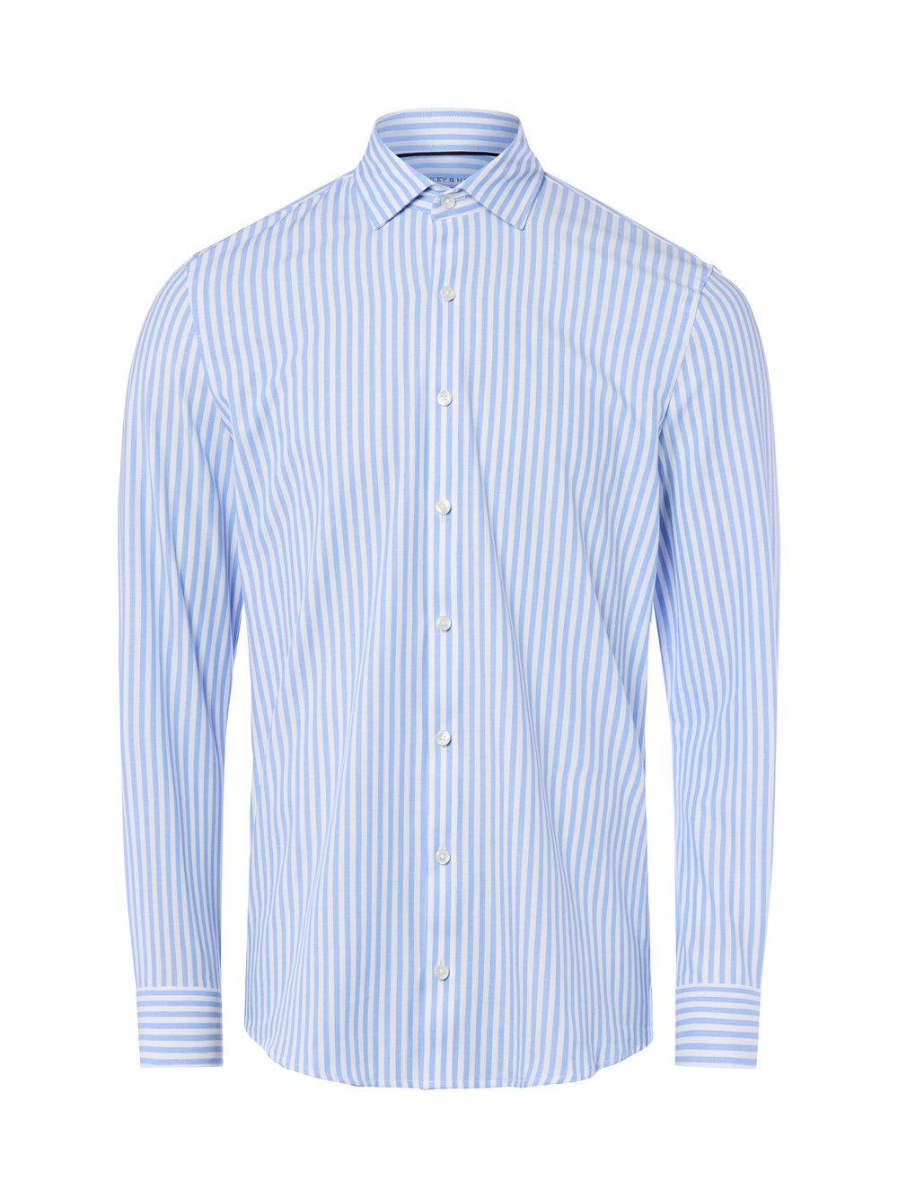 Finshley & Harding Businesshemd Herren Super Slim Fit Baumwolle mehrfarbig gestreift, 40