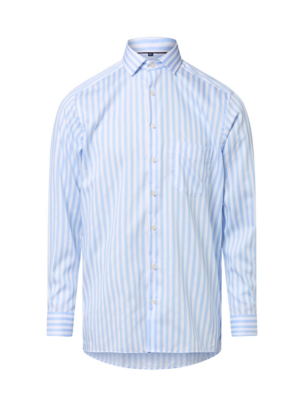 Andrew James Businesshemd Herren Regular Fit Baumwolle mehrfarbig gestreift, 39