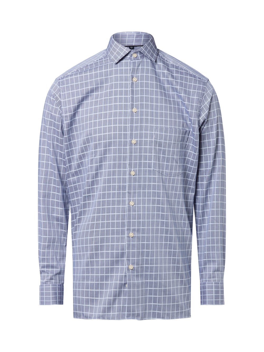 Andrew James Businesshemd Herren Regular Fit Baumwolle mehrfarbig kariert, 42