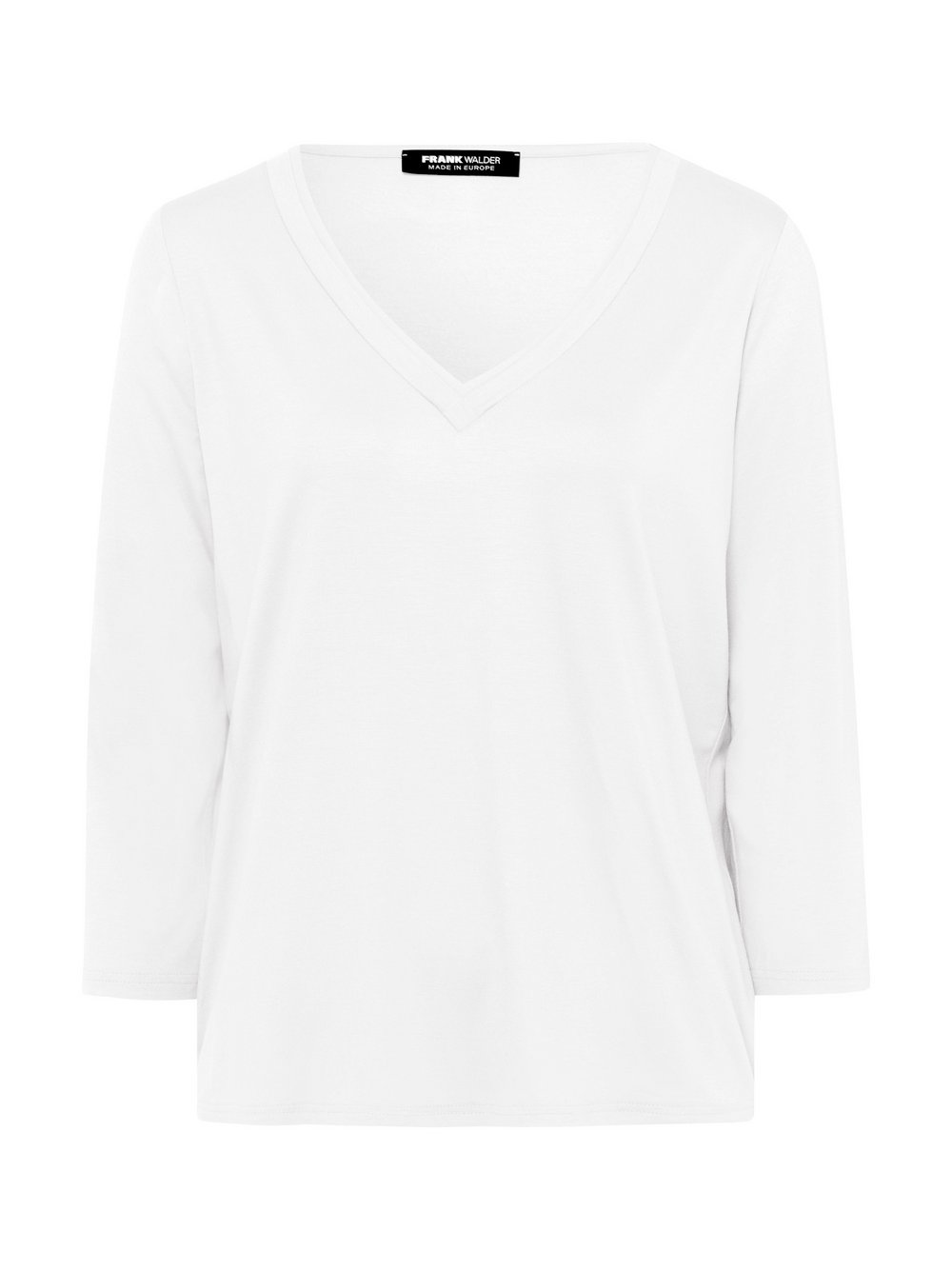 Frank Walder 3/4 Arm Shirt Damen Viskose weiß, 50