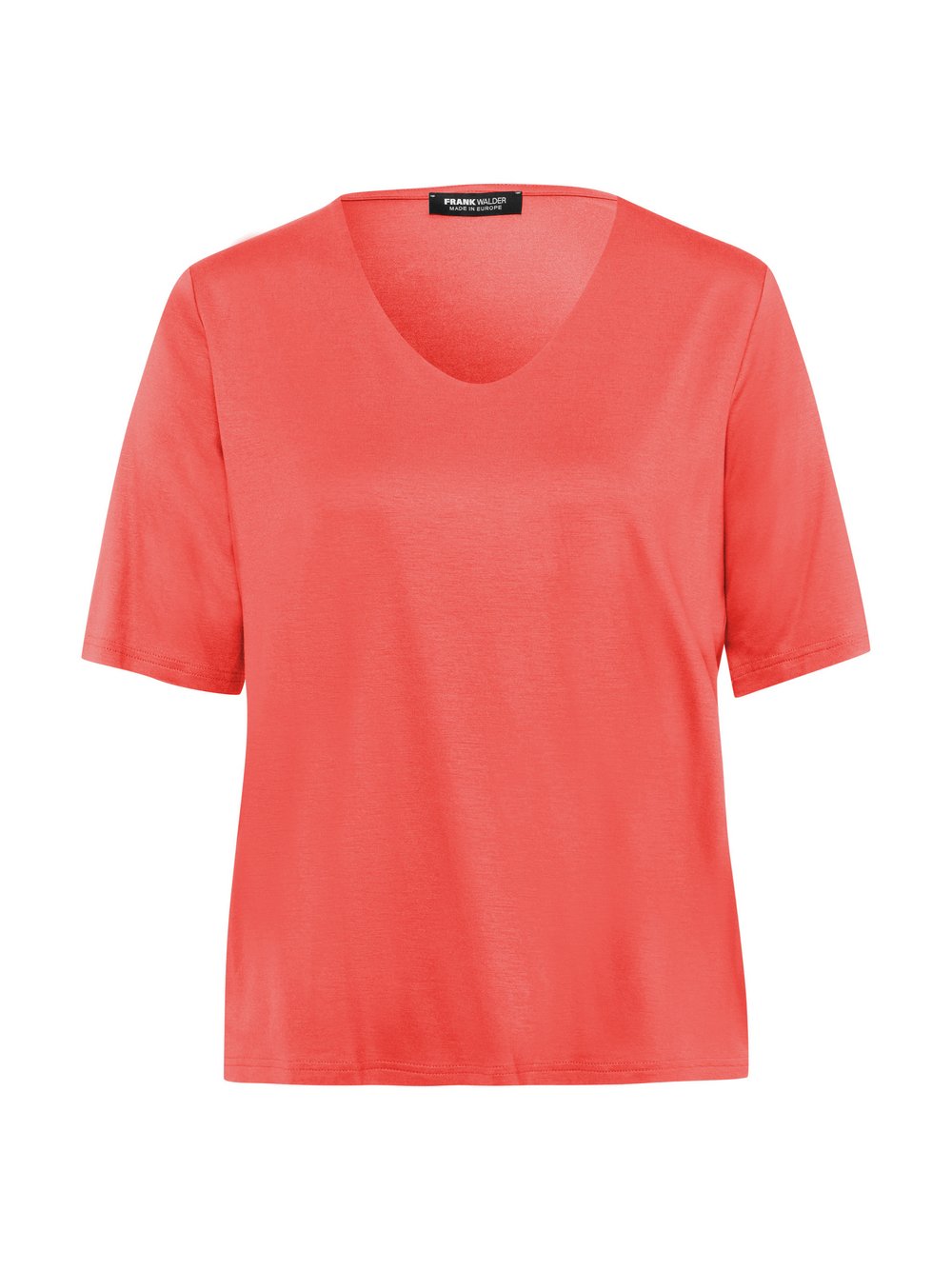 Frank Walder Kurzarmshirt Damen Viskose rot, 50