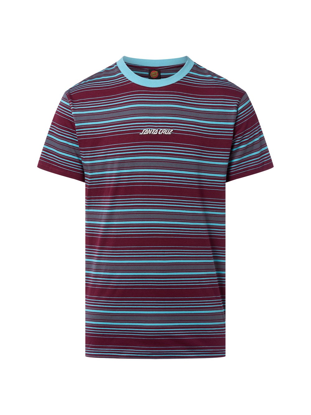 Santa Cruz T-Shirt Herren Baumwolle mehrfarbig gestreift, S