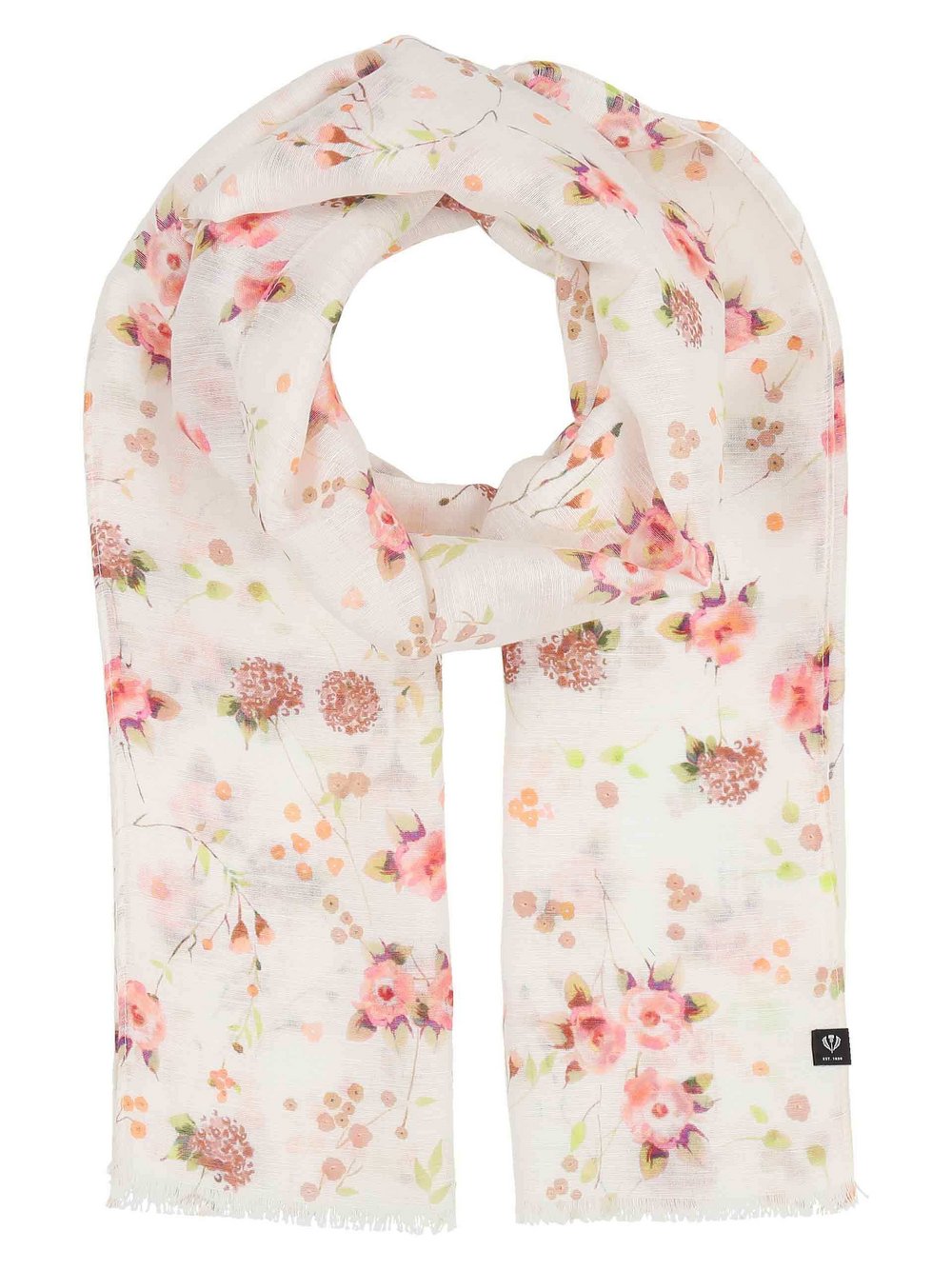 Thumbnail - Fraas Schal Damen Hanf beige gemustert, ONE SIZE