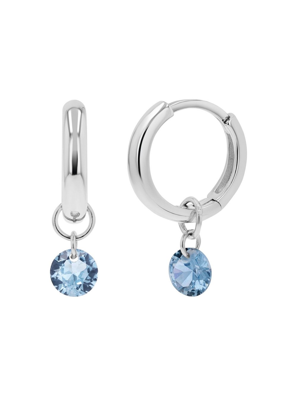 NOELANI Creolen Damen Sterlingsilber silber, ONE SIZE