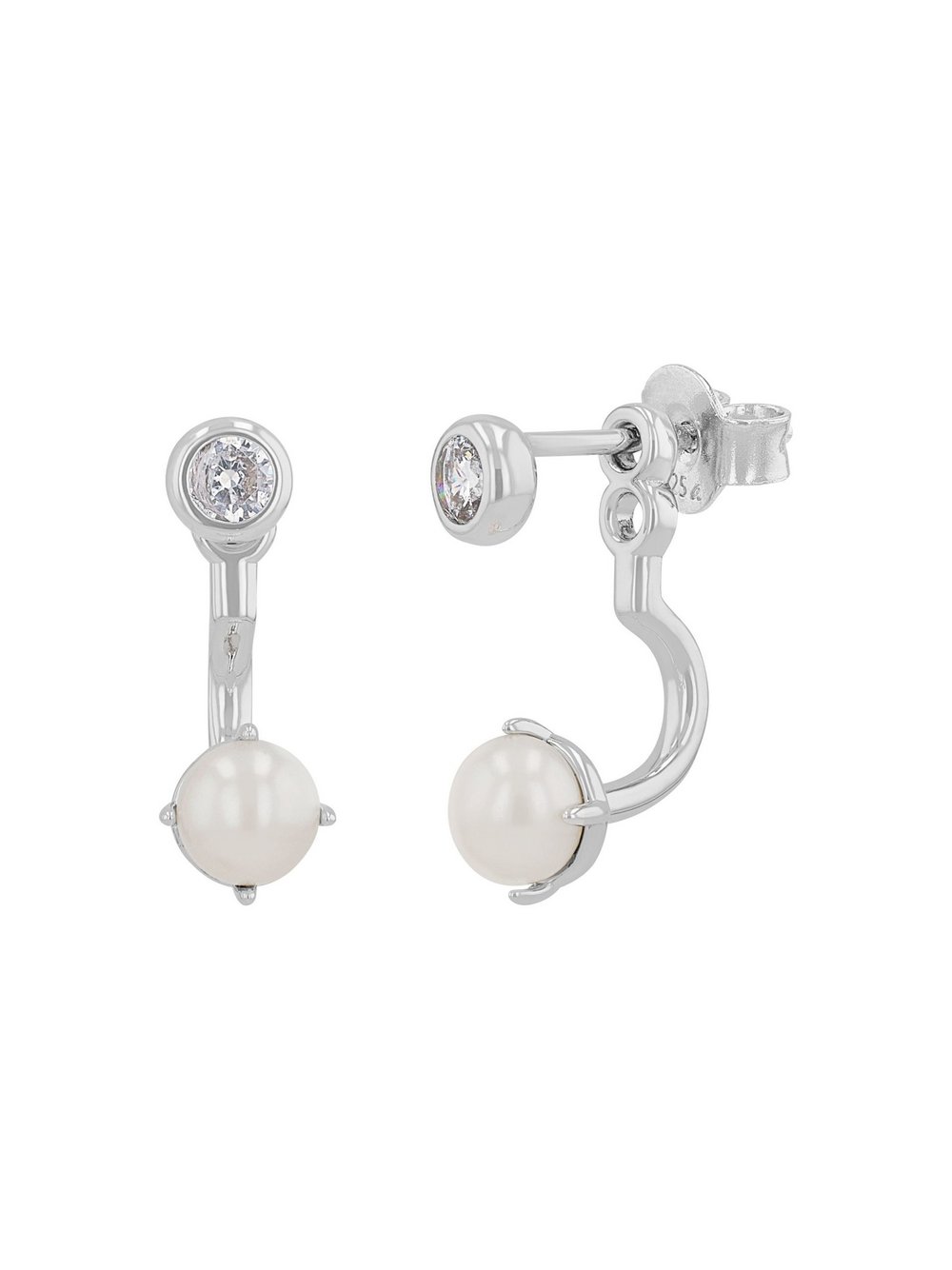 NOELANI Ohrstecker Damen Sterlingsilber silber, ONE SIZE