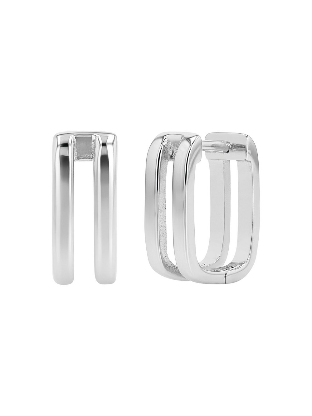 NOELANI Creolen Damen Sterlingsilber silber, ONE SIZE