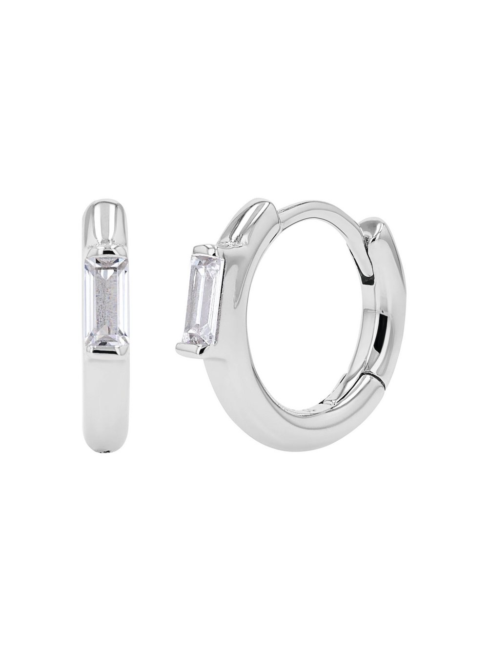 NOELANI Creolen Damen Sterlingsilber silber, ONE SIZE