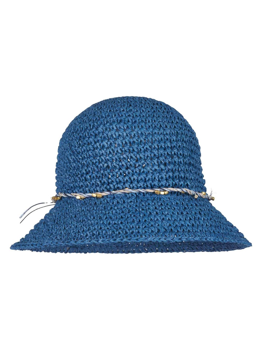 Thumbnail - Loevenich Kopfbedeckung Damen Papier blau, ONE SIZE