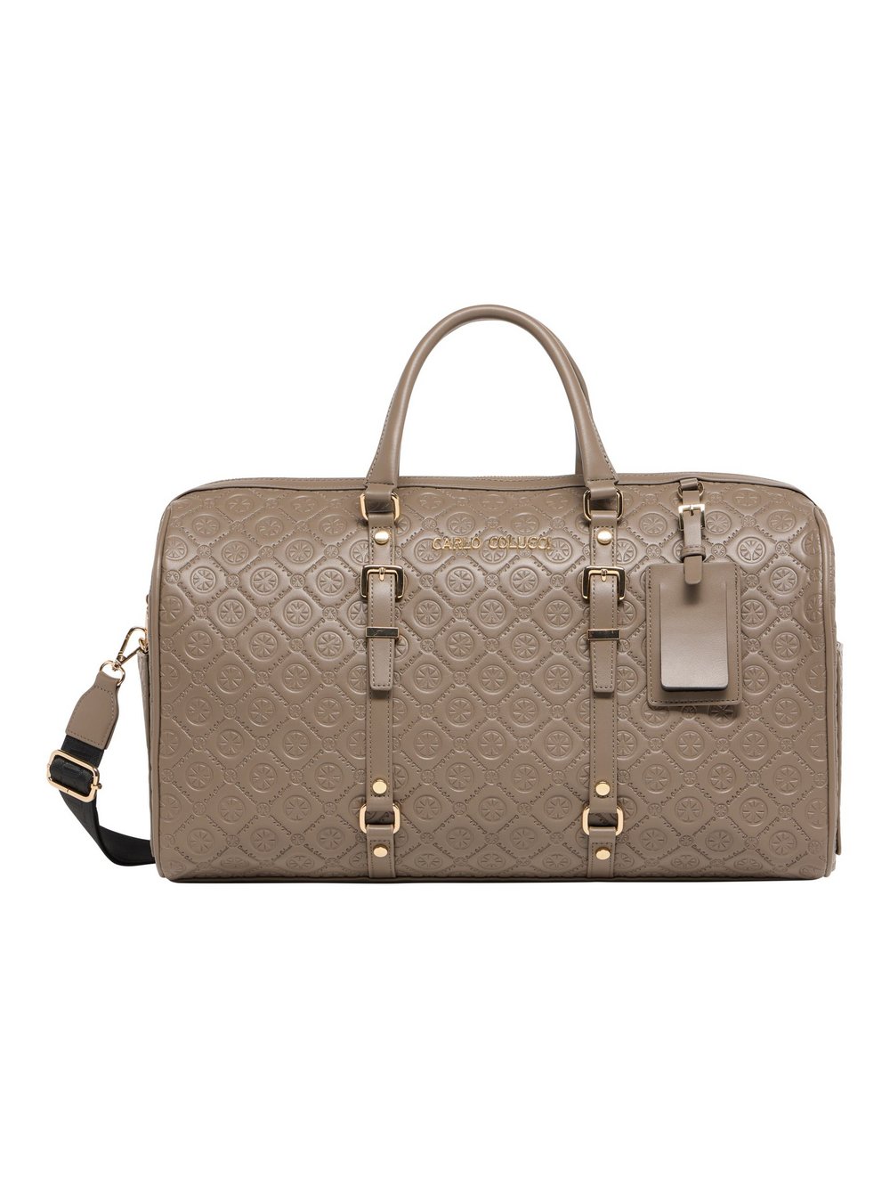 Carlo Colucci Weekender  Damen Kunstleder beige bedruckt, ONE SIZE