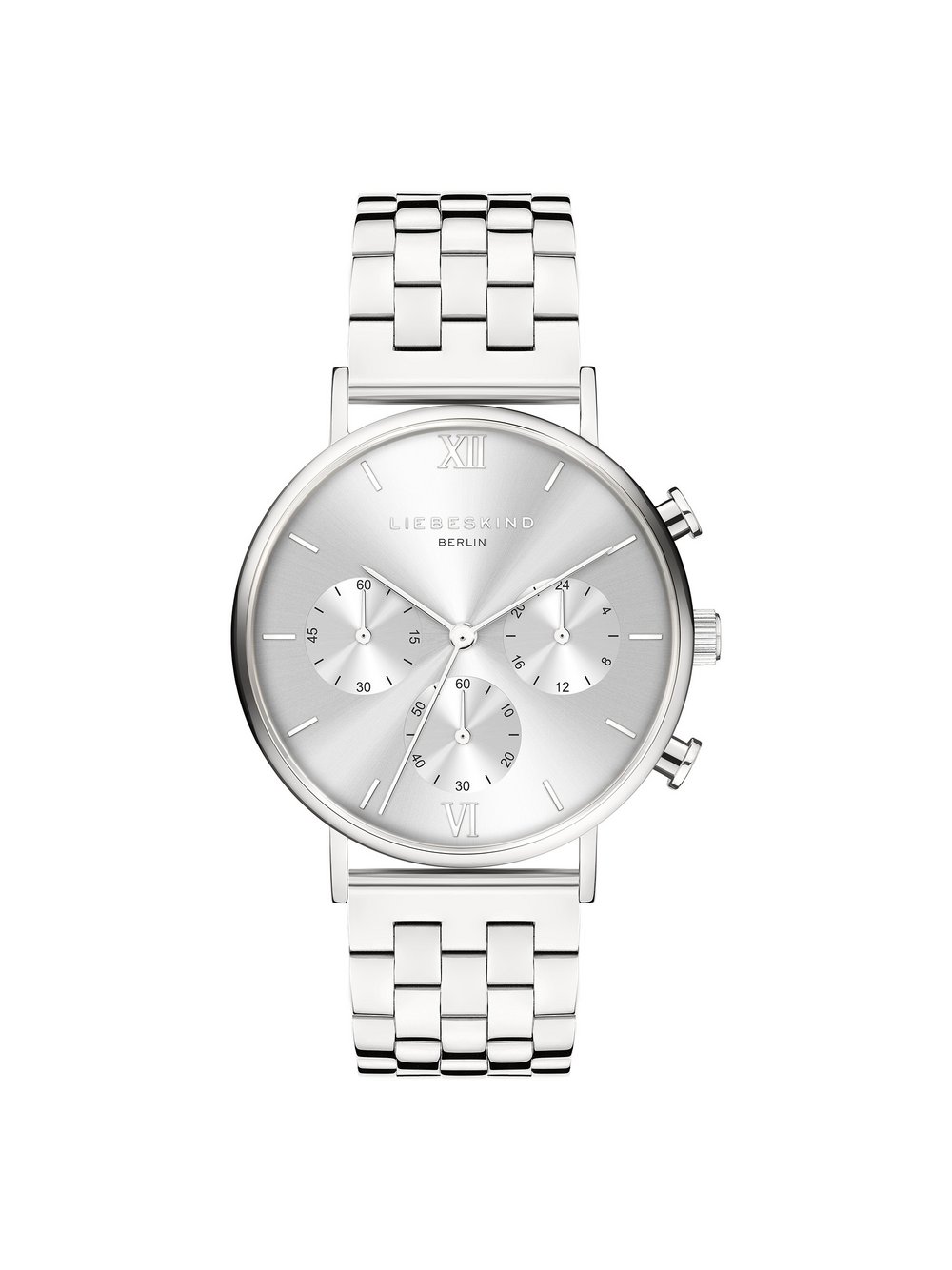 Liebeskind Berlin Small Modern Chronograph Damen Edelstahl silber, ONE SIZE