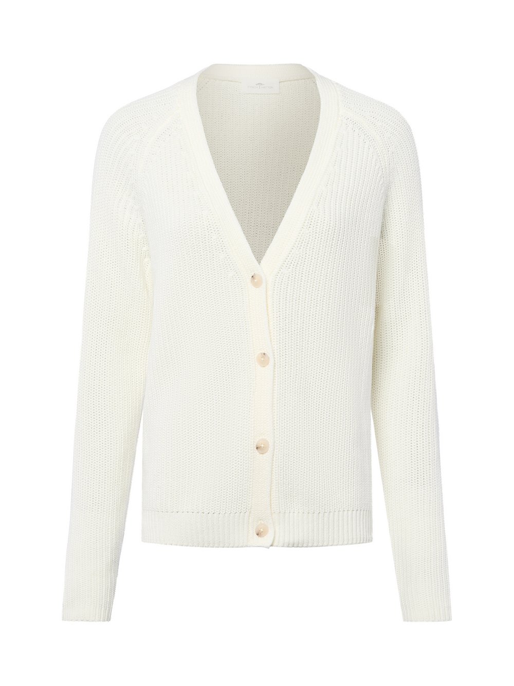Fynch-Hatton Strickjacke Damen Baumwolle weiß, XXL