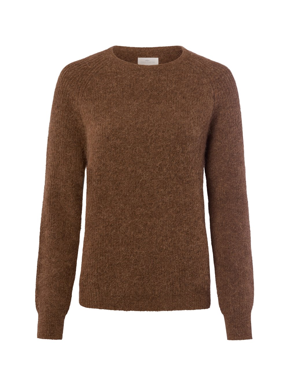 Fynch-Hatton Strickpullover mit Alpaka-Anteil Damen Wolle braun meliert, M