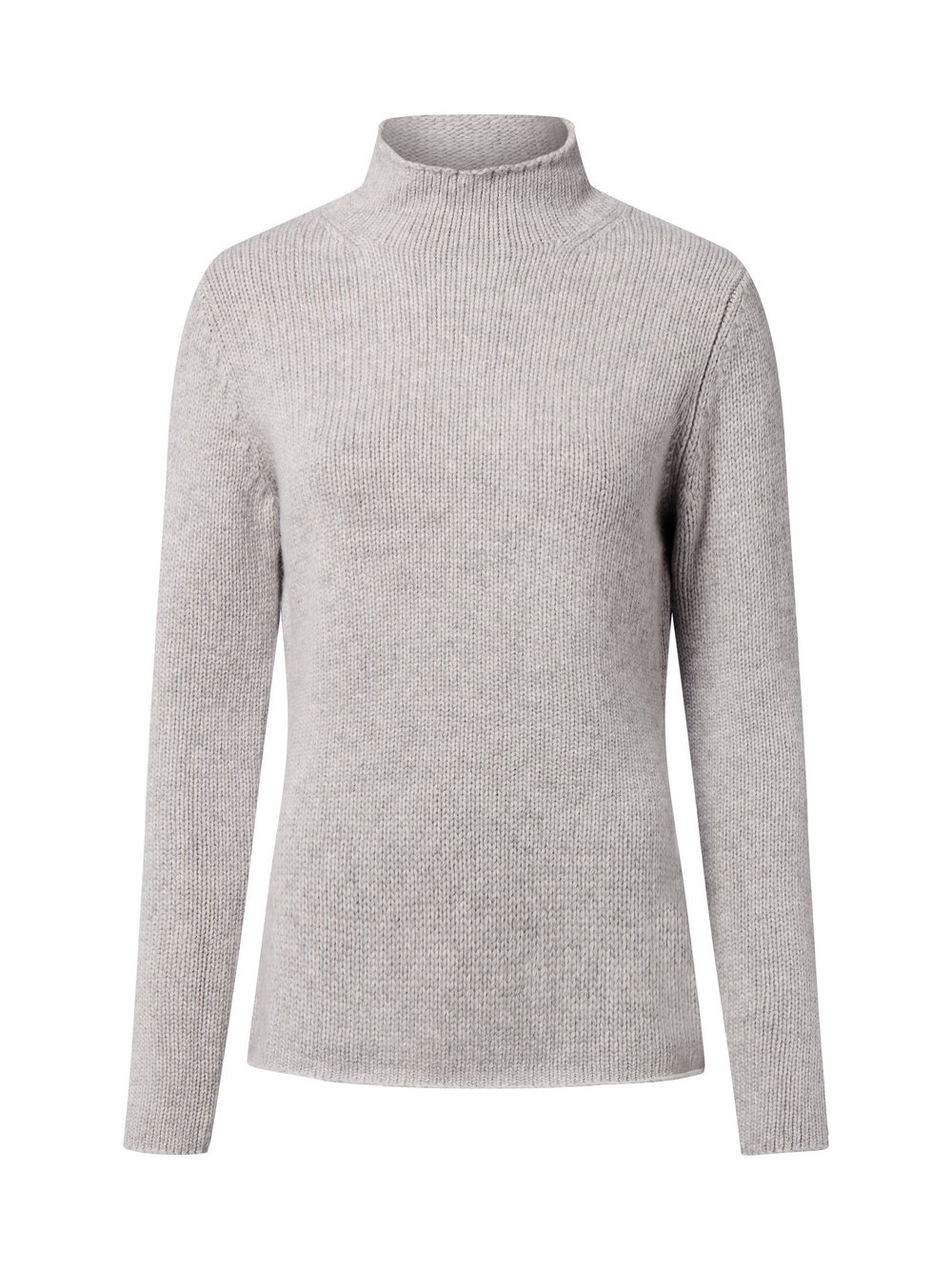 Fynch-Hatton Wollpullover Damen Wolle grau meliert, L
