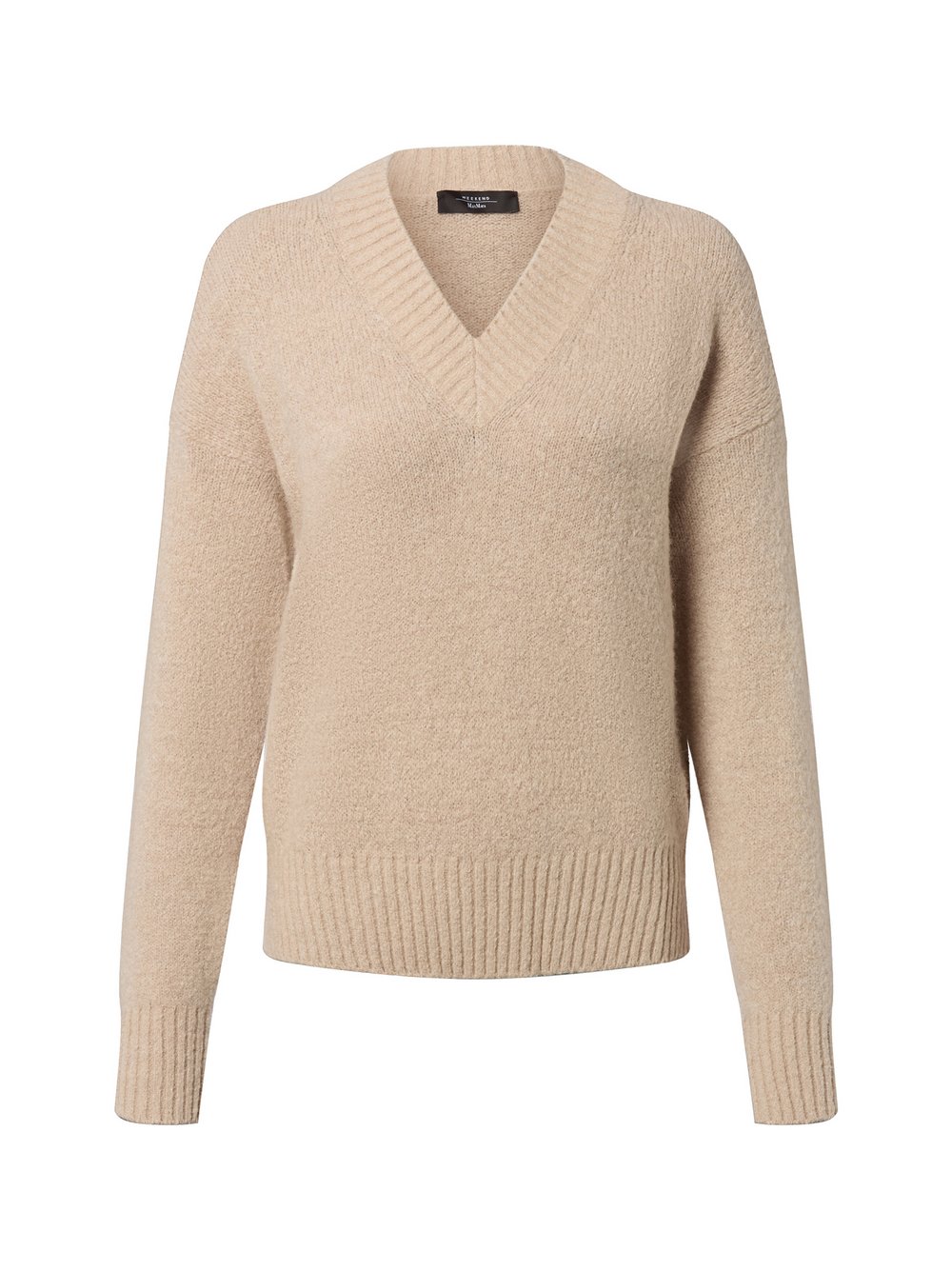 Weekend Max Mara Strickpullover mit Alpaka-Anteil Damen Baumwolle beige, S