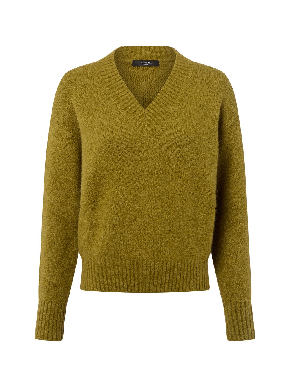 Weekend Max Mara Strickpullover mit Alpaka-Anteil Damen Baumwolle grün, XL