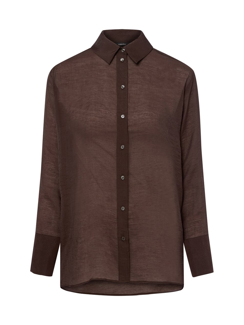Someday Hemdbluse Damen Lyocell braun, 36