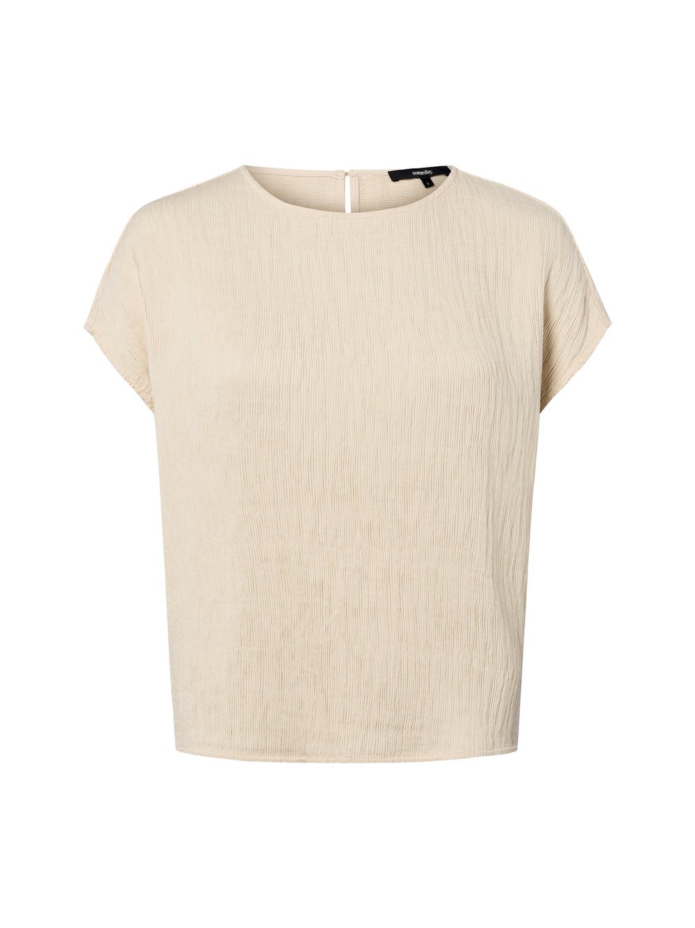 Someday Blusenshirt Damen Viskose beige strukturiert, S