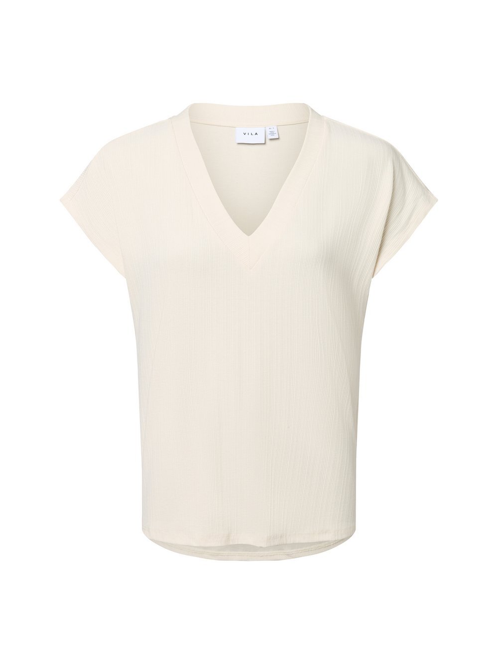 Vila T-Shirt Damen Viskose weiß, XS