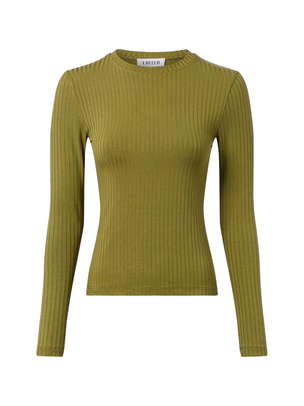 EDITED Langarmshirt Damen Viskose grün, 42