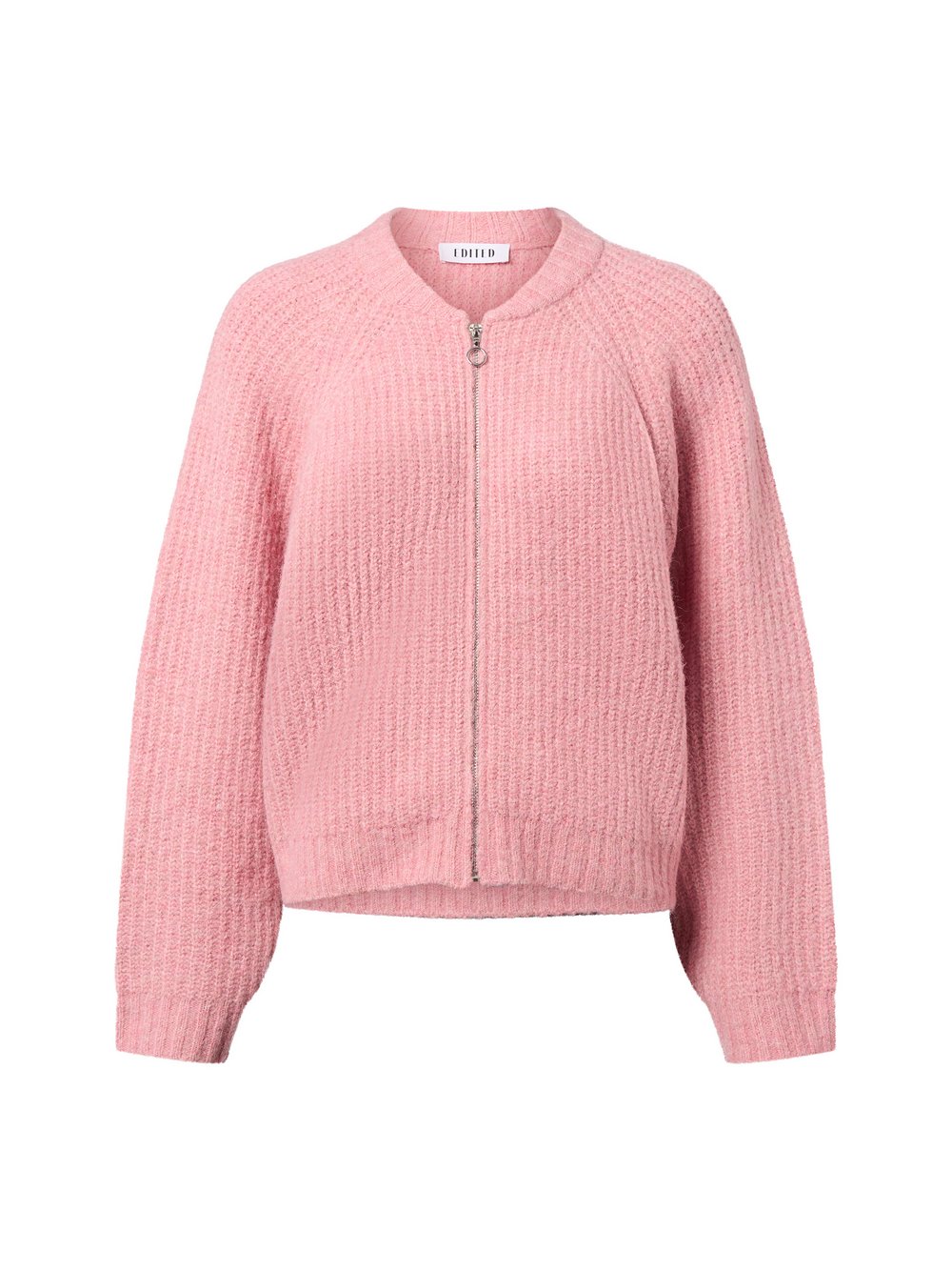 EDITED Strickjacke mit Woll-Anteil Damen rosa meliert, 38