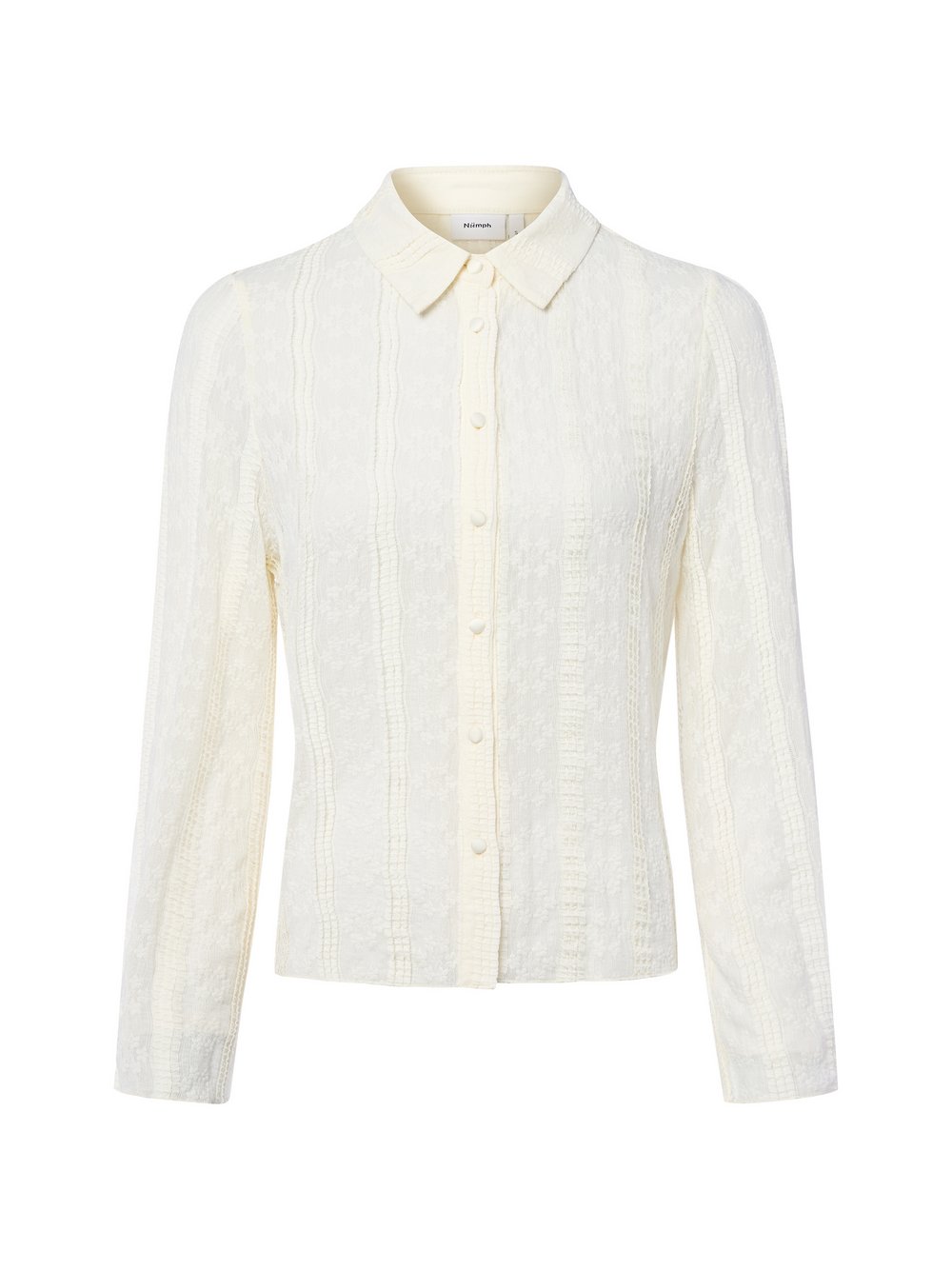 Nümph Stretchbluse Damen Spitze weiß, XXL